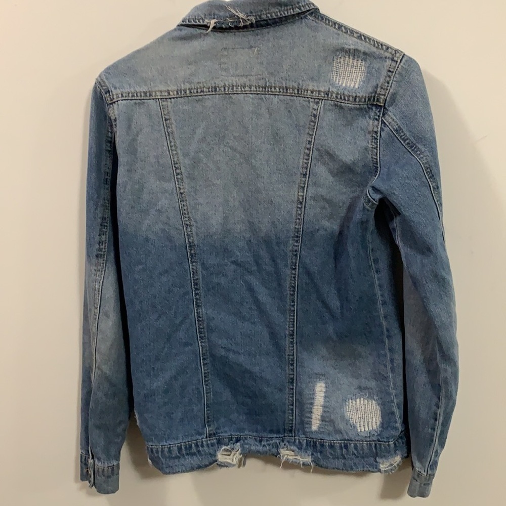 Women’s Jessica Simpson Distressed jean jacket XS - Picture 3 of 6